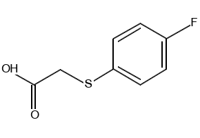 2-(4-fluorophenylthio)aceticacid structure, CAS 332-51-4