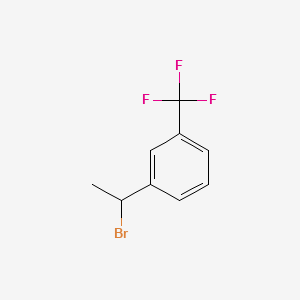 1-(1-bromoethyl)-3-(trifluoromethyl)benzene structure, CAS 68120-41-2