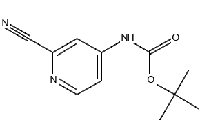 tert-butyl2-cyanopyridin-4-ylcarbamate structure, CAS 262295-94-3