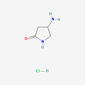 4-aminopyrrolidin-2-onehydrochloride structure, CAS 167465-93-2