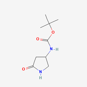 tert-butyl5-oxopyrrolidin-3-ylcarbamate structure, CAS 1245648-84-3