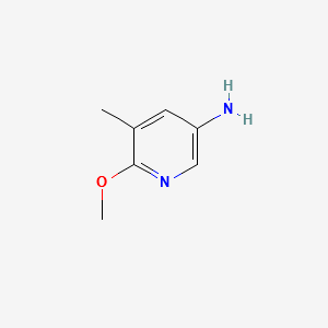 6-methoxy-5-methylpyridin-3-amine structure, CAS 867012-70-2