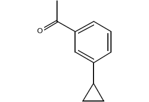 1-(3-cyclopropylphenyl)ethanone structure, CAS 408359-52-4