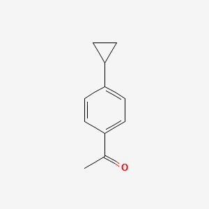 1-(4-cyclopropylphenyl)ethanone structure, CAS 6921-45-5