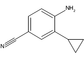 4-cyclopropylbenzonitrile structure, CAS 1126-27-8