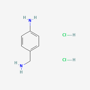Benzenemethanamine,4-amino-,hydrochloride(1:2) structure, CAS 54799-03-0