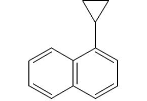 1-cyclopropylnaphthalene structure, CAS 25033-19-6