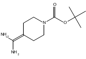 1-Boc-piperidine-4-carboxamidine structure, CAS 885270-23-5