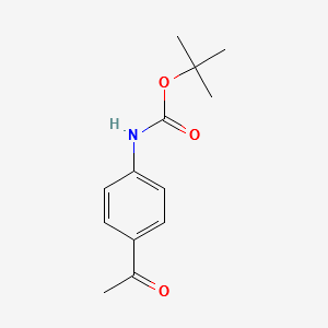 tert-butyl4-acetylphenylcarbamate structure, CAS 232597-42-1
