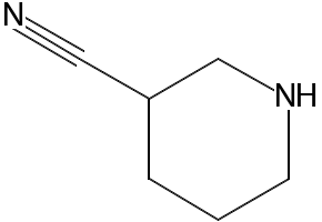 3-Cyanopiperidine structure, CAS 7492-88-8
