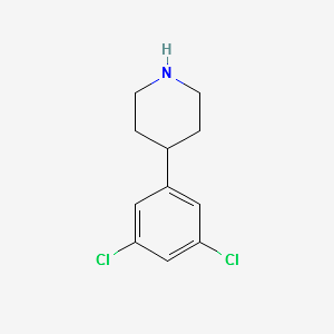 4-(3,5-Dichlorophenyl)piperidine structure, CAS 475653-05-5