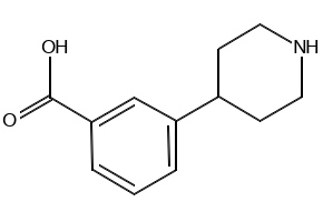 4-(3-Carboxyphenyl)piperidine structure, CAS 766508-67-2