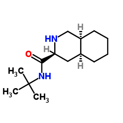 3-Isoquinolinecarboxamide,N-(1,1-dimethylethyl)decahydro-,(3S,4aS,8aS)- structure, CAS 136465-81-1