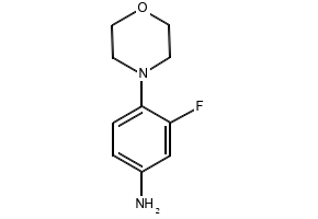 Benzenamine,3-fluoro-4-(4-morpholinyl)- structure, CAS 93246-53-8