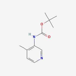 tert-butyl4-methylpyridin-3-ylcarbamate structure, CAS 180253-66-1