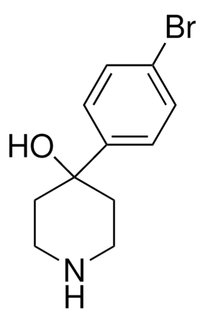 4-(4-Bromophenyl)-4-hydroxypiperidine structure, CAS 57988-58-6