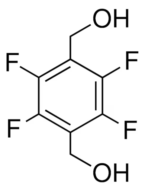2,3,5,6-Tetrafluoro-1,4-benzenedimethanol structure, CAS 92339-07-6