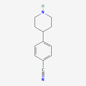 4-(4-Cyanophenyl)piperidine structure, CAS 149554-06-3