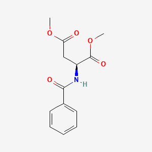 (S)-dimethyl2-benzamidosuccinate structure, CAS 86555-45-5