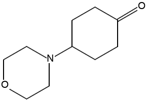 4-morpholinocyclohexanone structure, CAS 139025-93-7