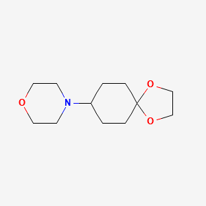 4-(1,4-dioxaspiro[4.5]decan-8-yl)morpholine structure, CAS 127562-53-2