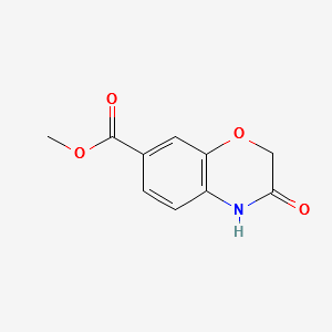 methyl3-oxo-3,4-dihydro-2H-benzo[b][1,4]oxazine-7-carboxylate structure, CAS 142166-00-5