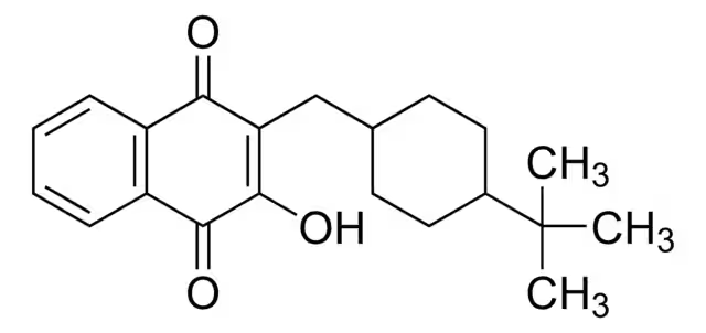 2-[[4-(1,1-Dimethylethyl)cyclohexyl]methyl]-3-hydroxy-1,4-naphthalenedione structure, CAS 88426-33-9