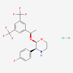 (2R,3S)-2-[(1R)-1-[3,5-bis(trifluoromethyl)phenyl]ethoxy]-3-(4-fluorophenyl)-Morpholinehydrochloride structure, CAS 171482-05-6