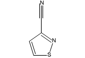 isothiazole-3-carbonitrile structure, CAS 1452-17-1