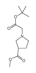 (R)-methyl1-(2-tert-butoxy-2-oxoethyl)pyrrolidine-3-carboxylate structure, CAS 942189-33-5