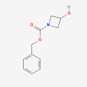 benzyl3-hydroxyazetidine-1-carboxylate structure, CAS 128117-22-6