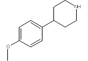 4-(4-Methoxyphenyl)piperidine structure, CAS 67259-62-5