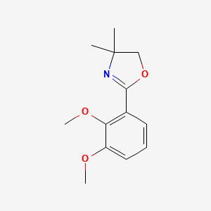 2-(2,3-dimethoxyphenyl)-4,4-dimethyl-4,5-dihydrooxazole structure, CAS 57598-32-0