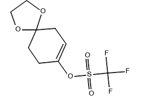 1,4-dioxaspiro[4.5]dec-7-en-8-yltrifluoromethanesulfonate structure, CAS 170011-47-9