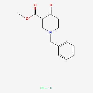 Ethyl1-benzyl-4-oxo-3-piperidinecarboxylatehydrochloride structure, CAS 3939-01-3