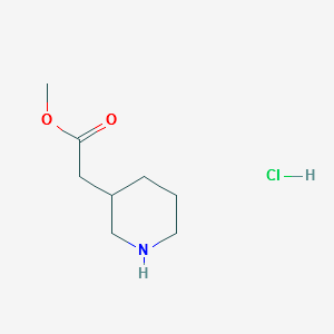 Methyl3-piperidineacetatehydrochloride structure, CAS 247259-31-0