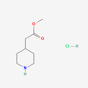 Methyl4-piperidineacetatehydrochloride structure, CAS 81270-37-3