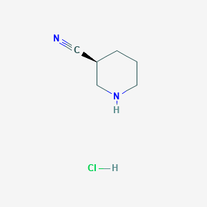 (S)-3-Cyanopiperidinehydrochloride structure, CAS 915226-72-1