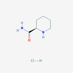 (R)-2-Piperidinecarboxamidehydrochloride structure, CAS 870970-82-4