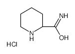 (S)-2-Piperidinecarboxamidehydrochloride structure, CAS 78058-42-1
