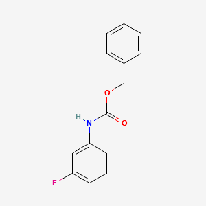 (3-Fluorophenyl)carbamicacidbenzylester structure, CAS 149524-47-0