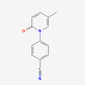1-(4-Cyanophenyl)-5-methyl-1H-pyridin-2-one structure, CAS 1198411-34-5