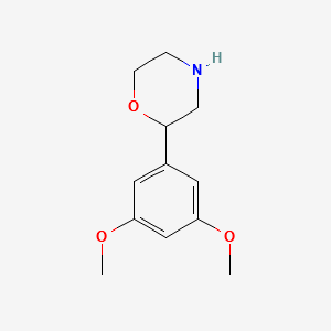 2-(3,5-Dimethoxyphenyl)morpholine structure, CAS 1001940-37-9