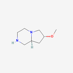 (8aS)-7-Methoxy-octahydropyrrolo[1,2-a]pyrazine structure, CAS 508241-13-2