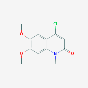 4-Chloro-6,7-dimethoxy-1-methylquinolin-2(1H)-one structure, CAS 878380-79-1