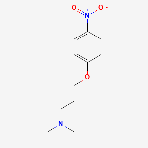 1-Propanamine,N,N-dimethyl-3-(4-nitrophenoxy)- structure, CAS 91430-80-7