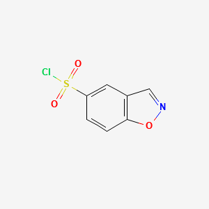 Benzo[d]isoxazole-5-sulfonylchloride structure, CAS 16331-62-7