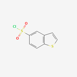 Benzo[b]thiophene-5-sulfonylchloride structure, CAS 128852-05-1