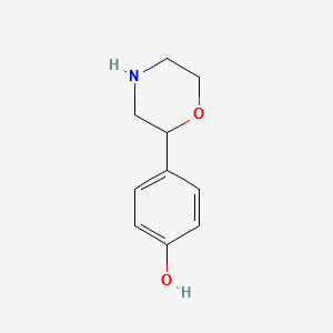 4-(Morpholin-2-yl)phenol structure, CAS 103028-91-7