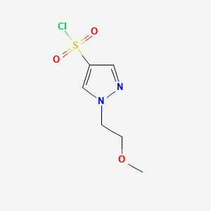 1-(2-Methoxyethyl)-1H-pyrazole-4-sulfonylchloride structure, CAS 1183082-06-5
